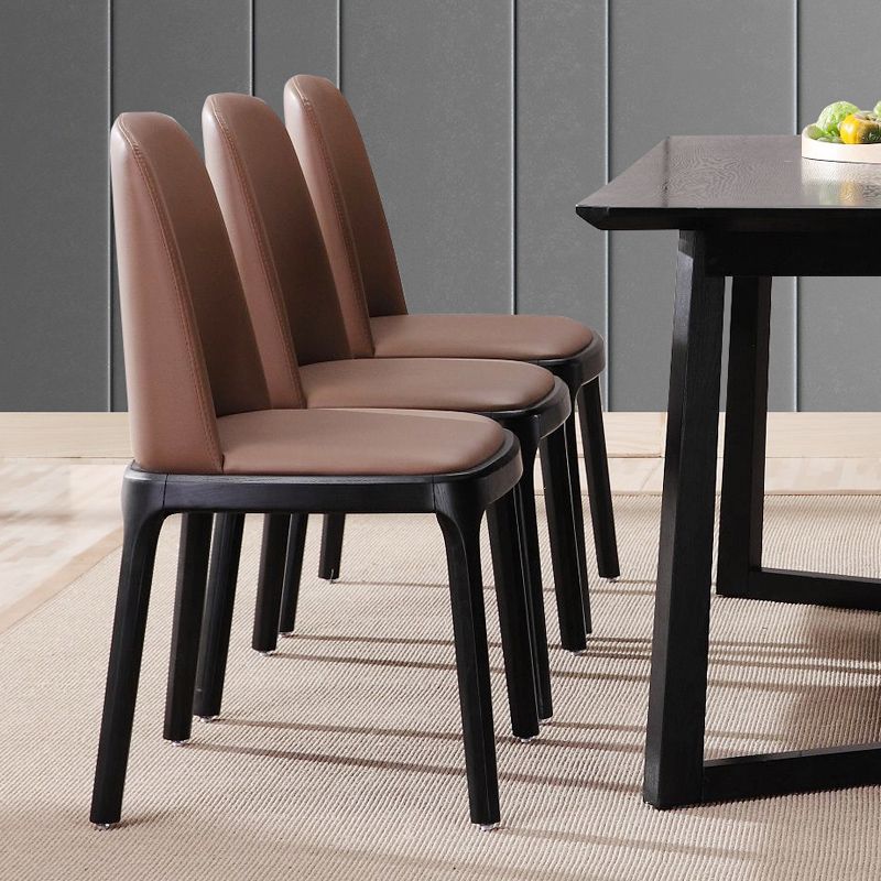 Industrial Dining Side Chair Upholstered Dining Accent Chair
