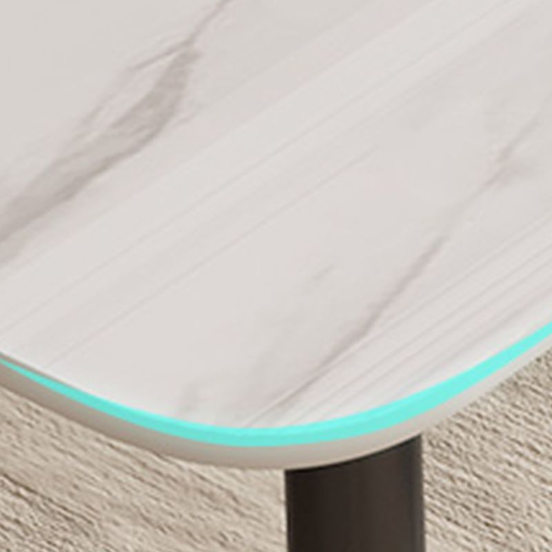 Modern 4 Legs Dining Table Sintered Stone Rectangle Table for Home