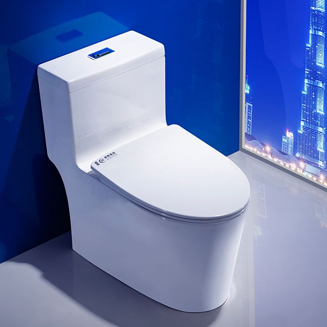 Traditional Toilet Bowl One Piece Floor Mounted Siphon Jet Porcelain Toilet