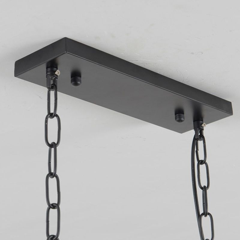 Modern Style Cylinder Chandelier Light Glass 3 Lights Hanging Ceiling Light