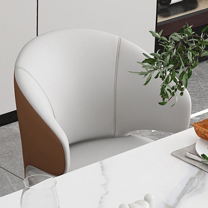 Mesa de comedor de piedra sinterizada Mesa de comedor rectangular de lujo tradicional con marco dorado