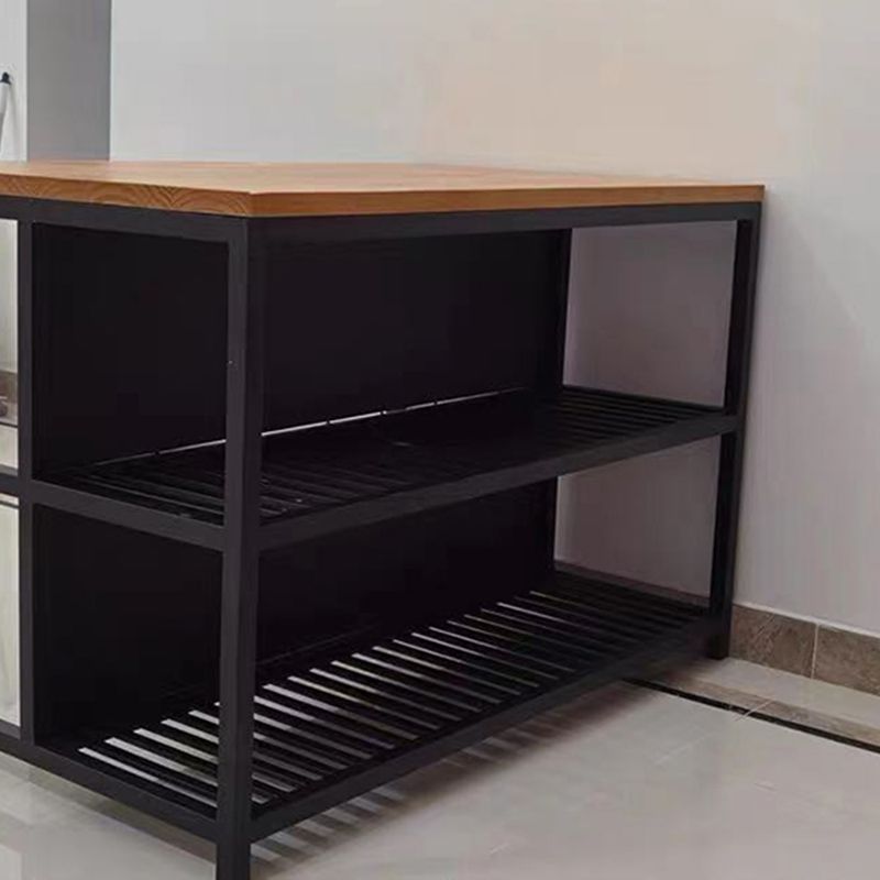 Modern Solid Wood Rectangle Island Table for Kitchen Dining Room