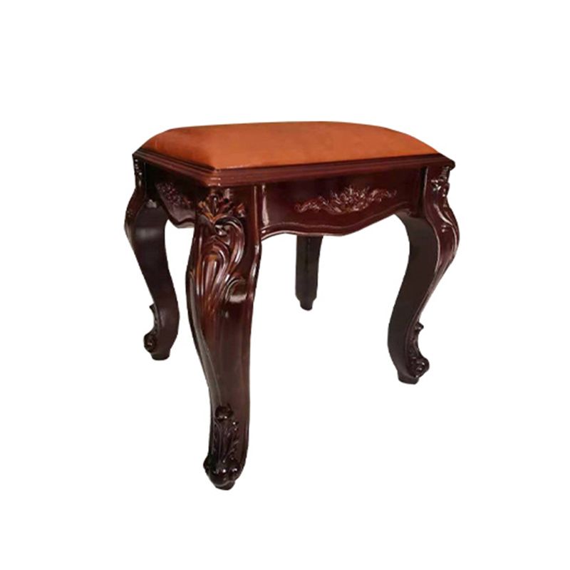 Upholstered Pouf Ottoman Pure Color Metal Frame Craving Stain Resistant Poof Stool