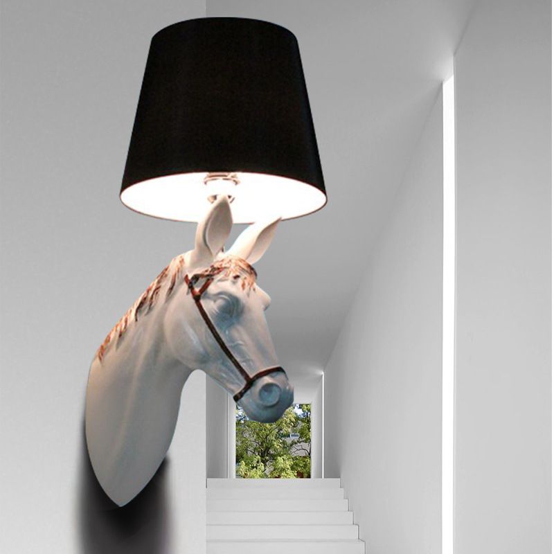 Geometric Wall Light Fixture Modern Resin 1 Light Wall Sconce