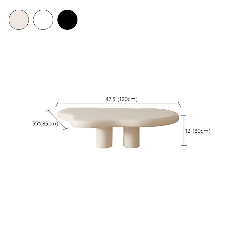 35" Wide Contemporary Coffee Table Wooden Coffee Cocktail Table