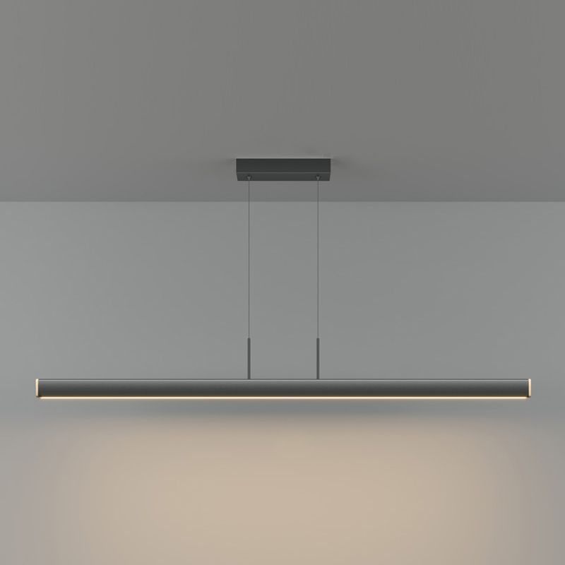 Contemporary Linear LED Chandelier Light Fixtures Restaurant Hanging Chandelier