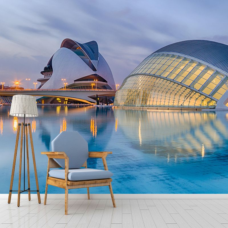 Photography Architecture Mural Eco-friendly Wallpaper for Meeting Room