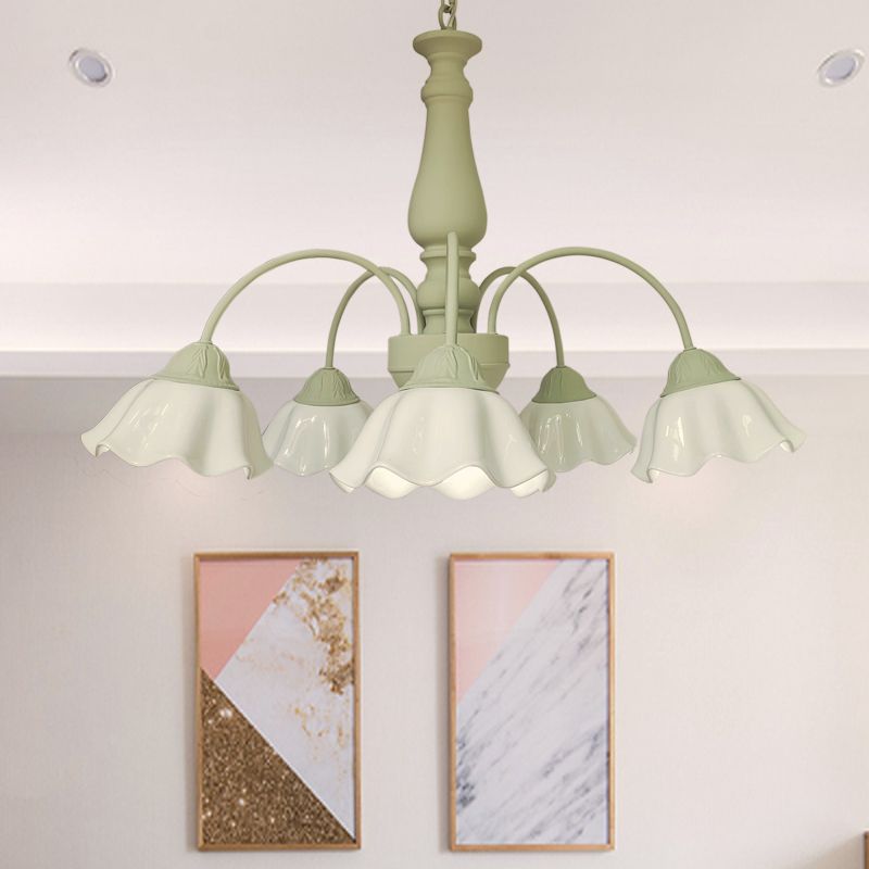 White Glass Hanging Pendant Lights Modern Hanging Lamps for Dining Room