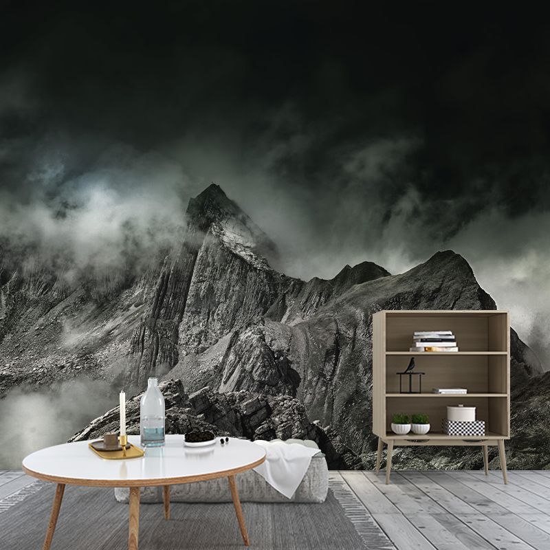 Mountain Scenery Wall Mural Modernism Style Wall Decoration for Sleeping Room