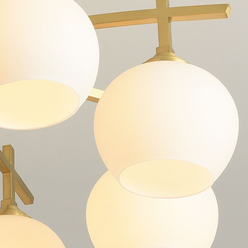 Modern Globe Ceiling Lighting Metal Multiple-Light Ceiling Mount Light Fixture