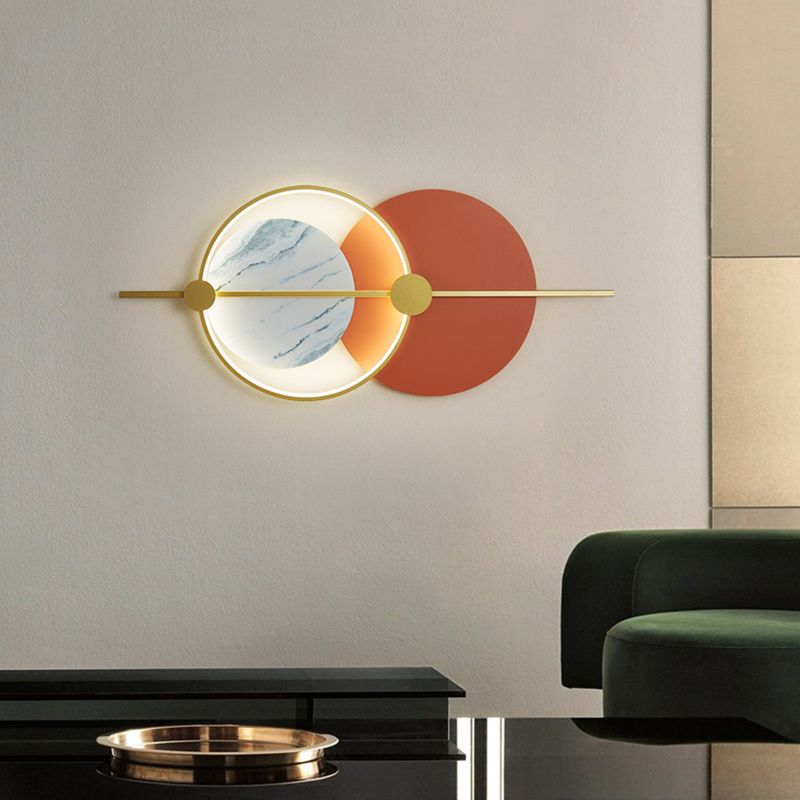 Zeitgenössischer Stil Geometrie Formwandleuchte Metall Wandmontage Leuchten