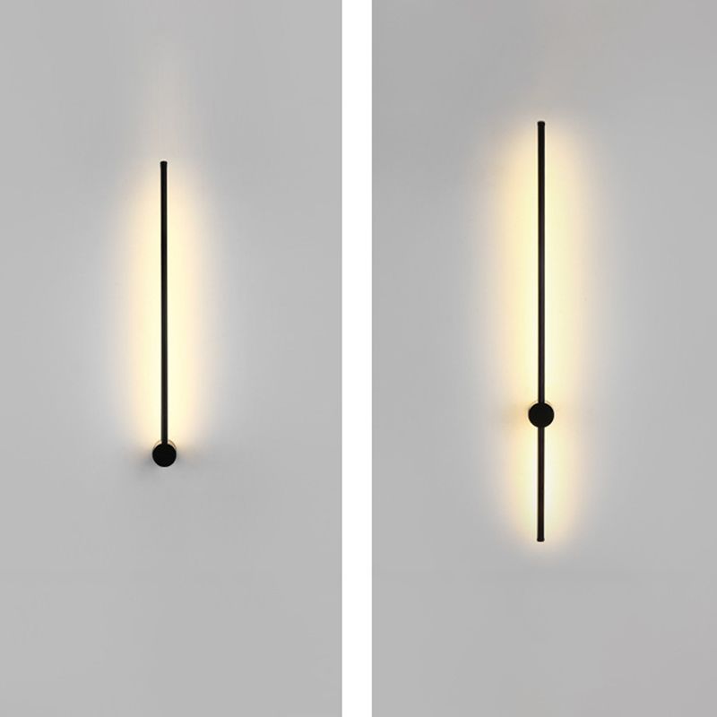 Modern Minimalist Style Linear Wall Mounted Light Fixture Metal Wall Sconces for Living Room