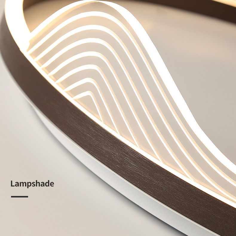 Plafonnier circulaire encastré dessin animé simplicité moderne luminaire de montage au plafond pour chambre à coucher