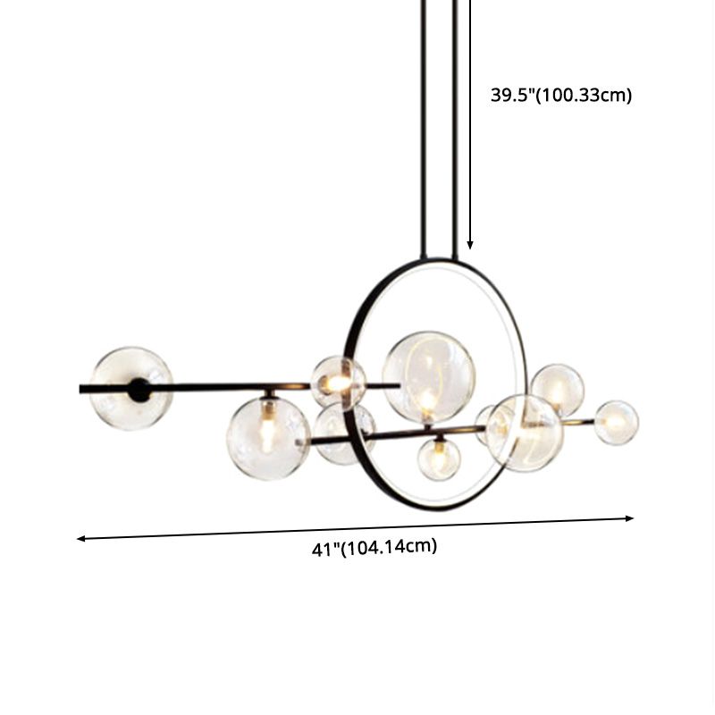 Luci a sospensione dell'isola Globe Modern Metallic lampadario Fidurs di illuminazione per il ristorante