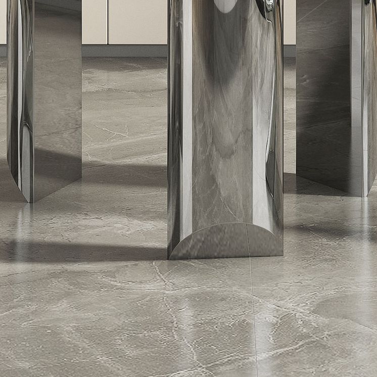 Contemporary Dining Table Round Tempered Glass Top Dinner Table for Home Kitchen Dinner