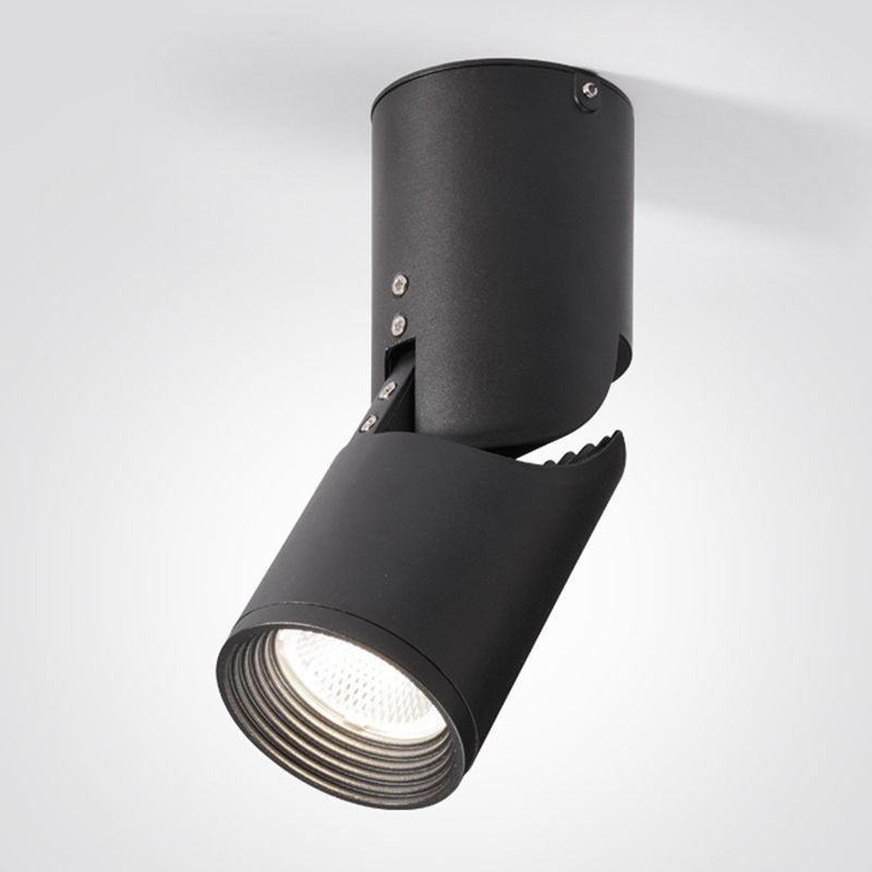 Modern Concise LED Ceiling Lamp Aluminium 1 Light Flush Mount for Clothing Store