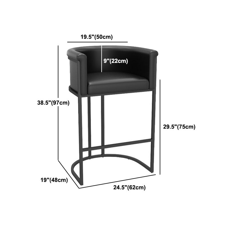 1/2/3 Pieces Industrial Black Bar Table Set Round Bistro Set with Solid Back Stools