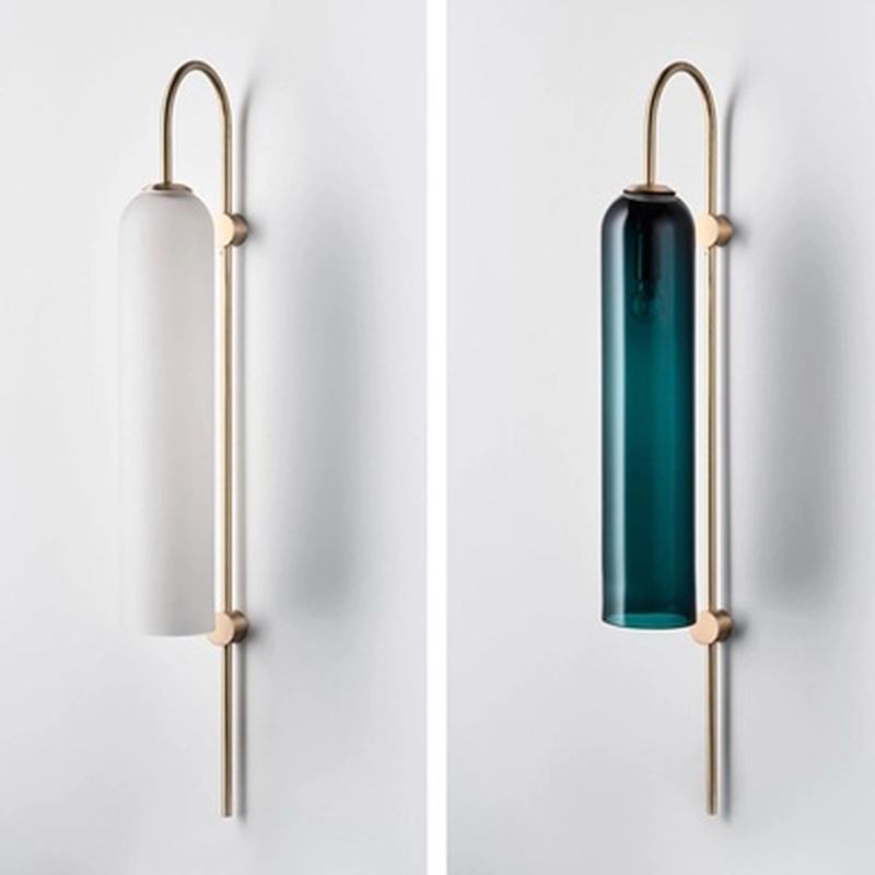 Gooseneck Living Room Wall Mounted Light Fixture Glass Minimalist Wall Light Sconce