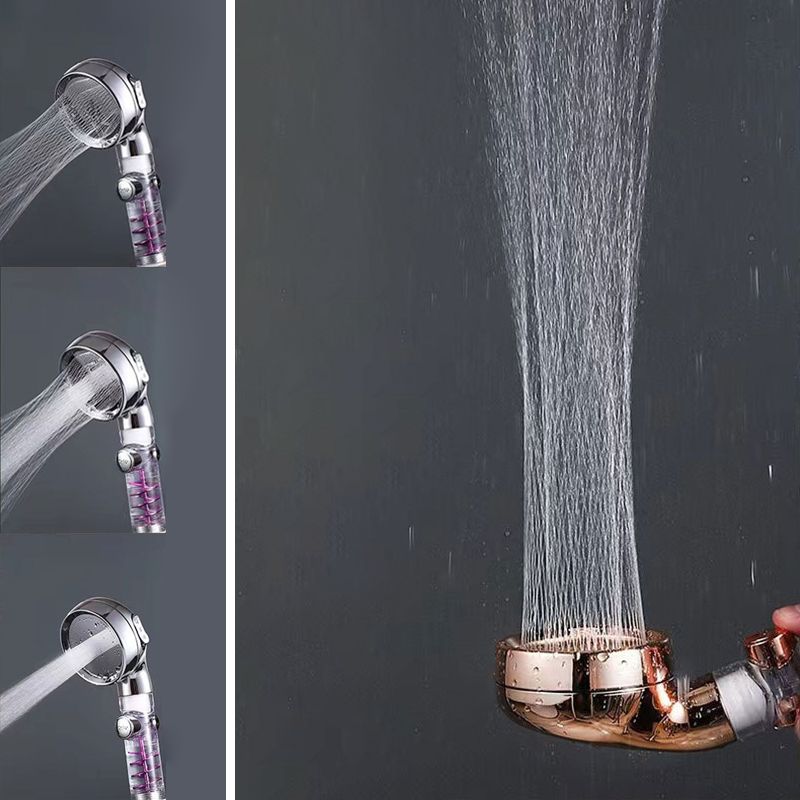 3 Settings Shower Combo Wall Mounted Stainless Steel Hand Shower