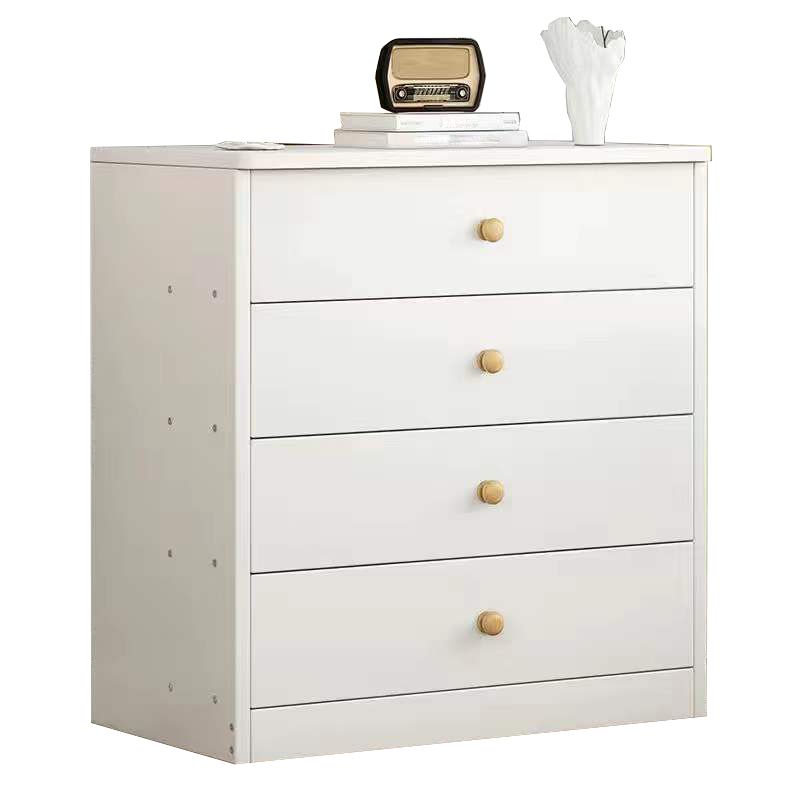Wood Accent Chest with Drawers 12.59" Wide Modern Standard Accent Chest