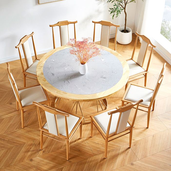 Silla de comedor de metal moderno Silla de comedor de cuero con respaldo alto para uso en restaurantes