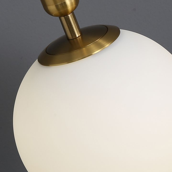 Globe Shaped Wall Sconce Modern Minimalist Style Glass 1 Light Sconces for Bedroom