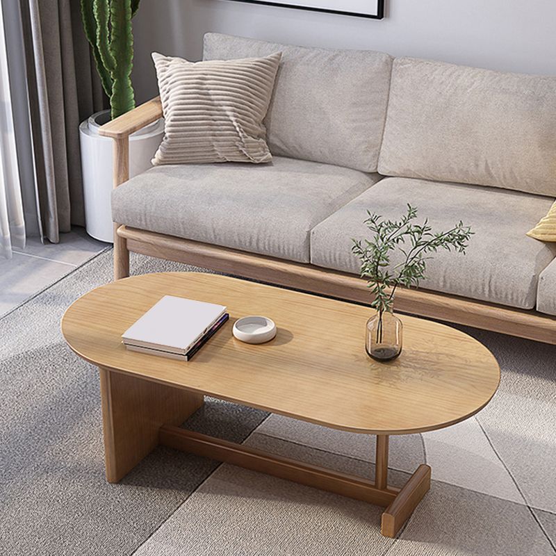 Brone Solid Wood Coffee Table Living Room Trestle Coffee Table