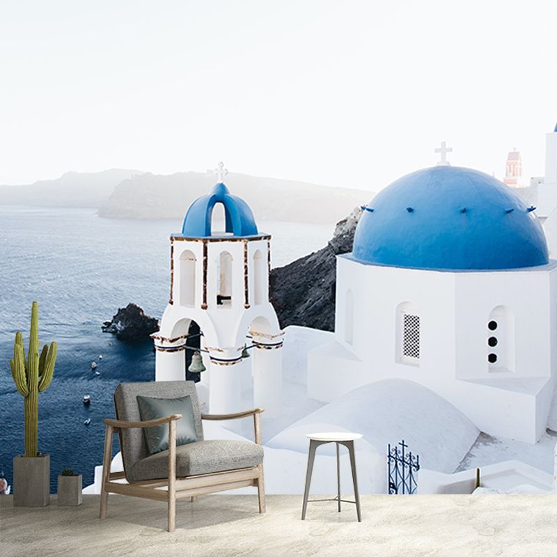 Decorative Wall Mural Wallpaper Town Scenery Sitting Room Wall Mural