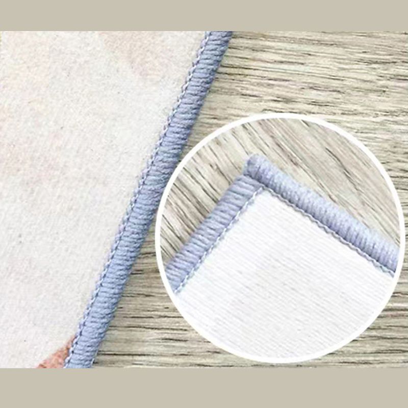 Brown Tone Modern Area Carpet Polyester Floral Pattern Indoor Rug Anti-Slip Backing Carpet for Living Room