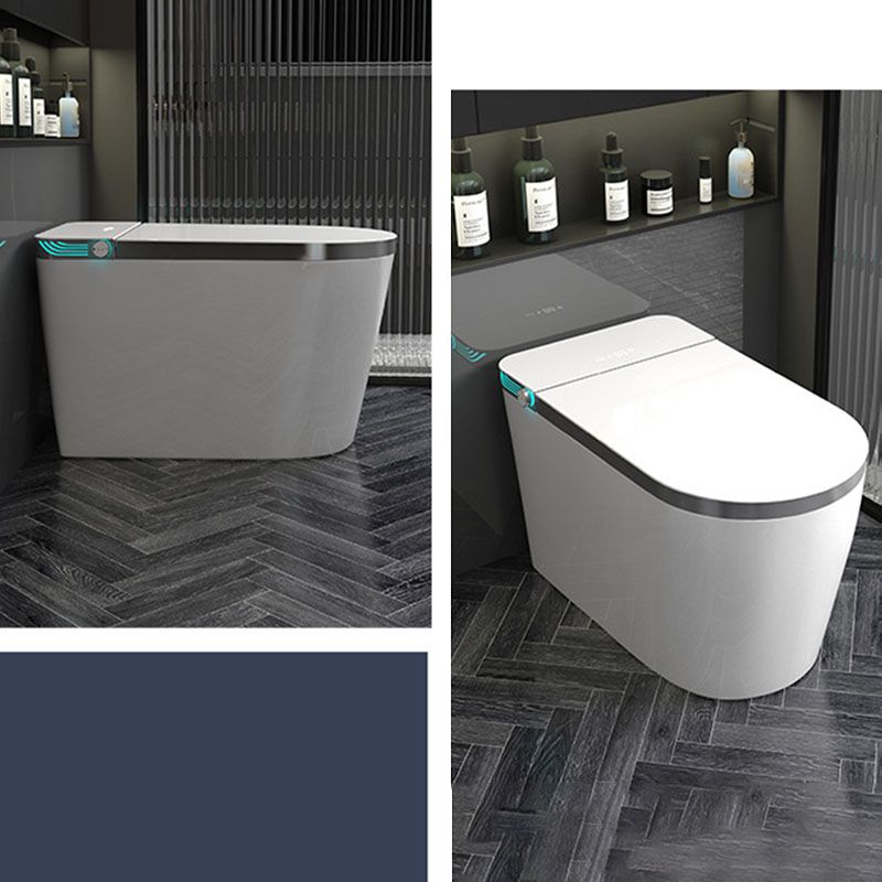 Contemporary Flush Toilet Floor Mounted One-Piece Toilet ABS Toilet Bowl