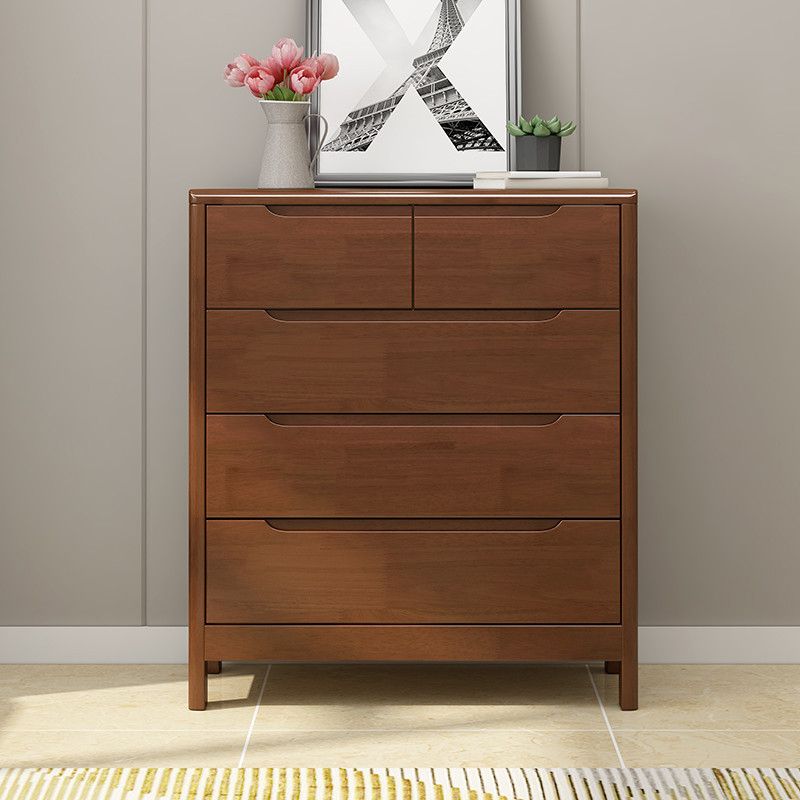 Modern Rubber-wood Solid Wood Side Board Living Room Buffet/Console with Drawers