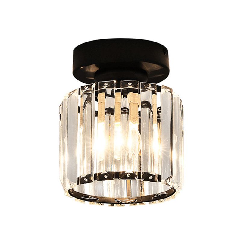 Minimalist Ceiling Lamp Nordic Crystal Flush Mount Light Fixture for Bedroom