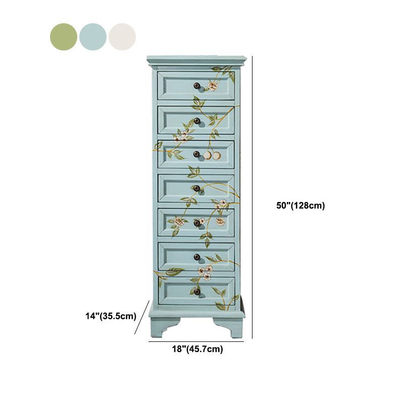 Solid Wood Dresser American Traditional Storage Chest with 5 / 7 Drawers