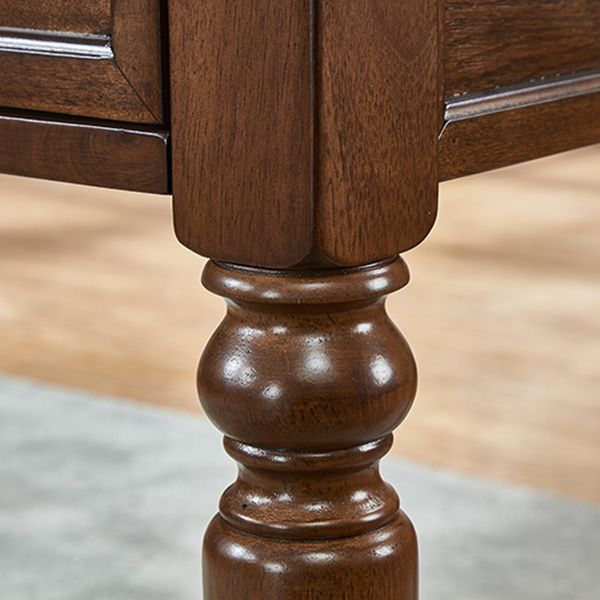 Mesa de goma rectangular de madera de madera de madera maciza de mediados de siglo de mediados de siglo