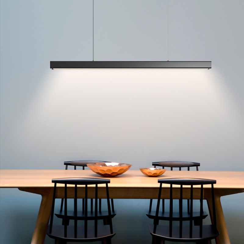 Luz Led Island Lighture Nordic Modern Style Comedor Rectángulo Luz de colgante