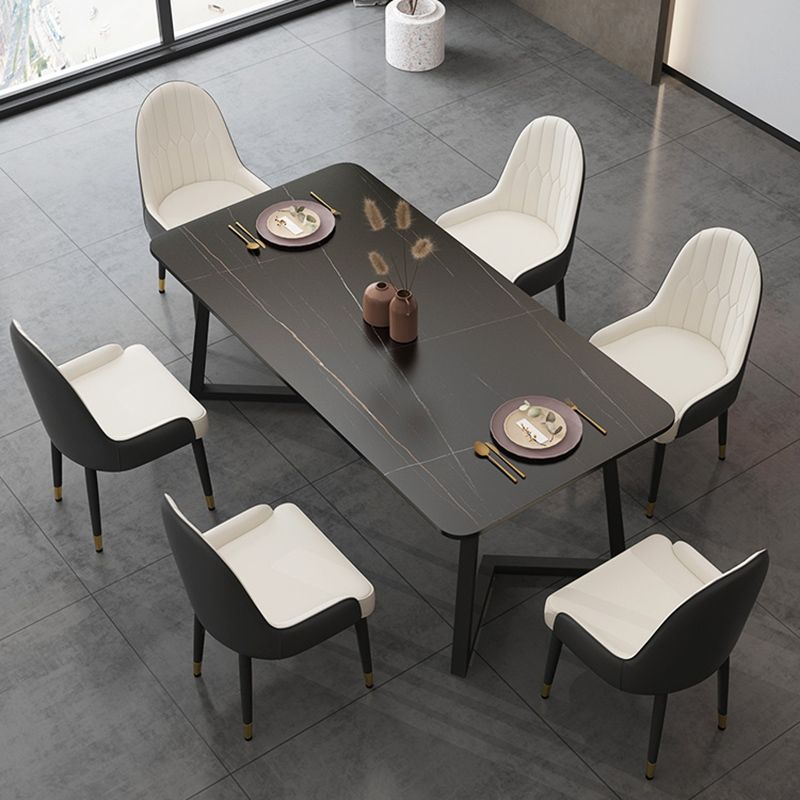 Modern Stone Dining Table 1/2/5/7 Pieces Dining Set for Living Room
