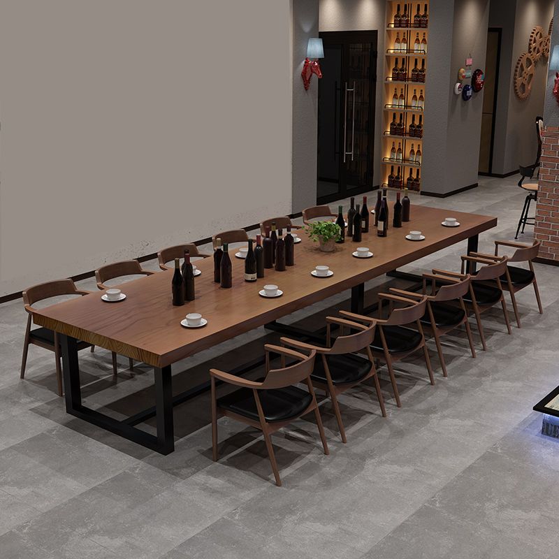 Contemporary Arm Dining Chairs Upholstered Dining Chairs with Wood Base
