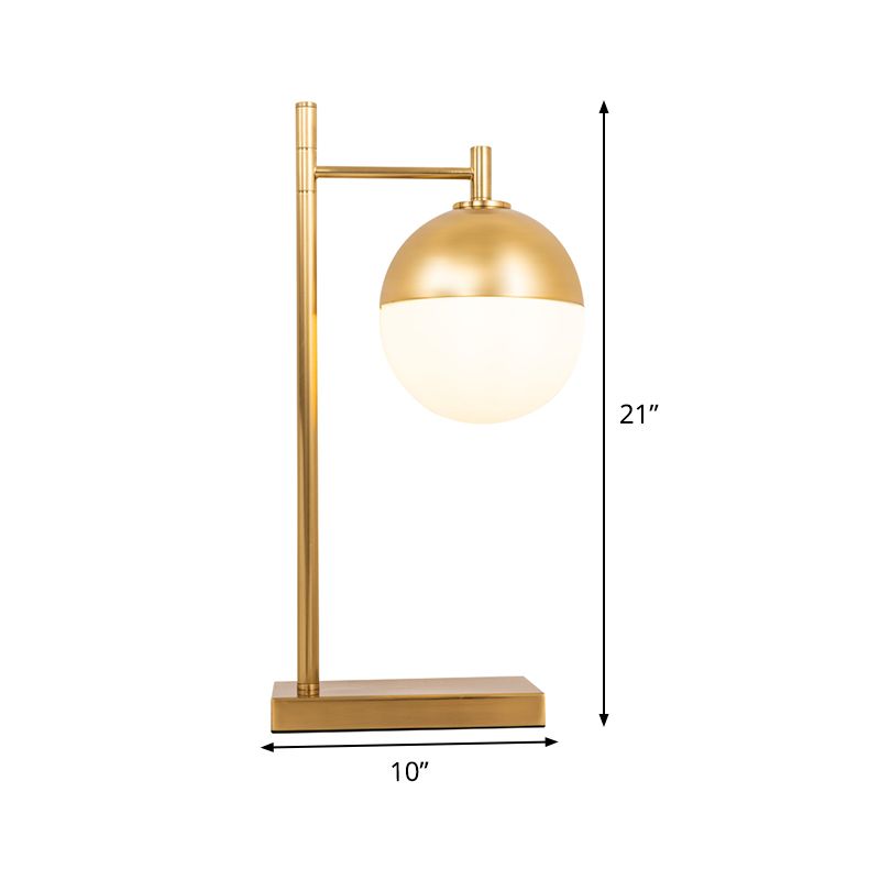 Lampada da comodino globale contemporanea Metal 1 tavolo da letto per camera da letto per la testa in ottone
