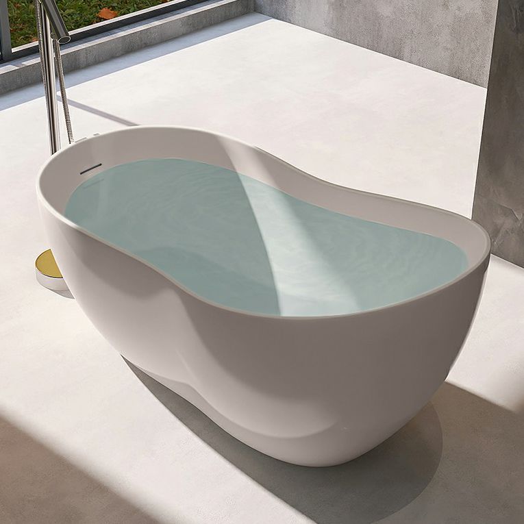 Modern Style Freestanding Soaking Bathtub Single Slipper Acrylic Bathtub for Bathroom