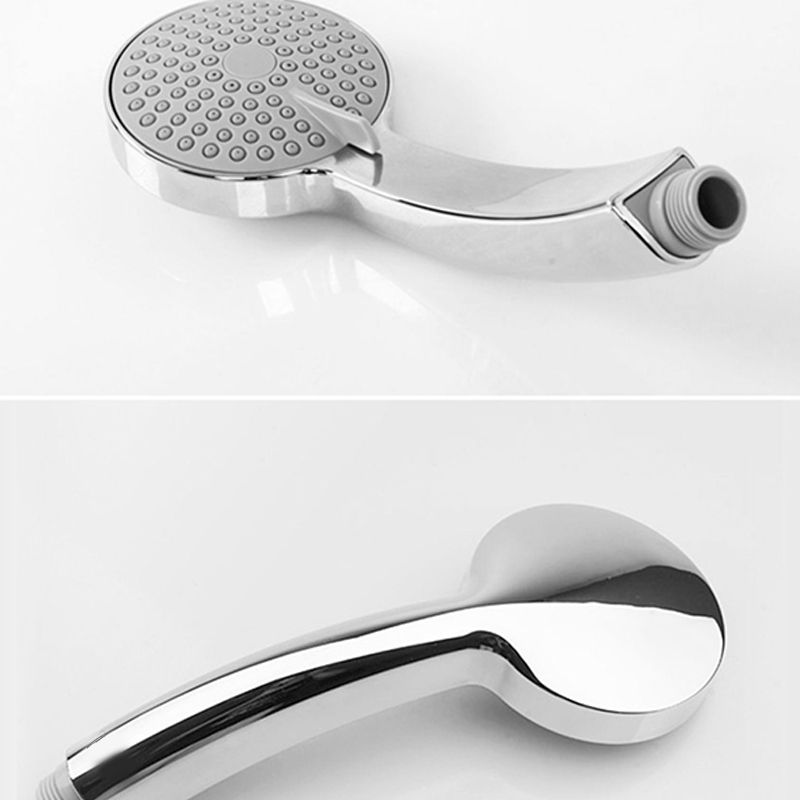 Round Self-Cleaning Hand Shower Adjustable Spray Pattern Wall-Mount Hand Shower