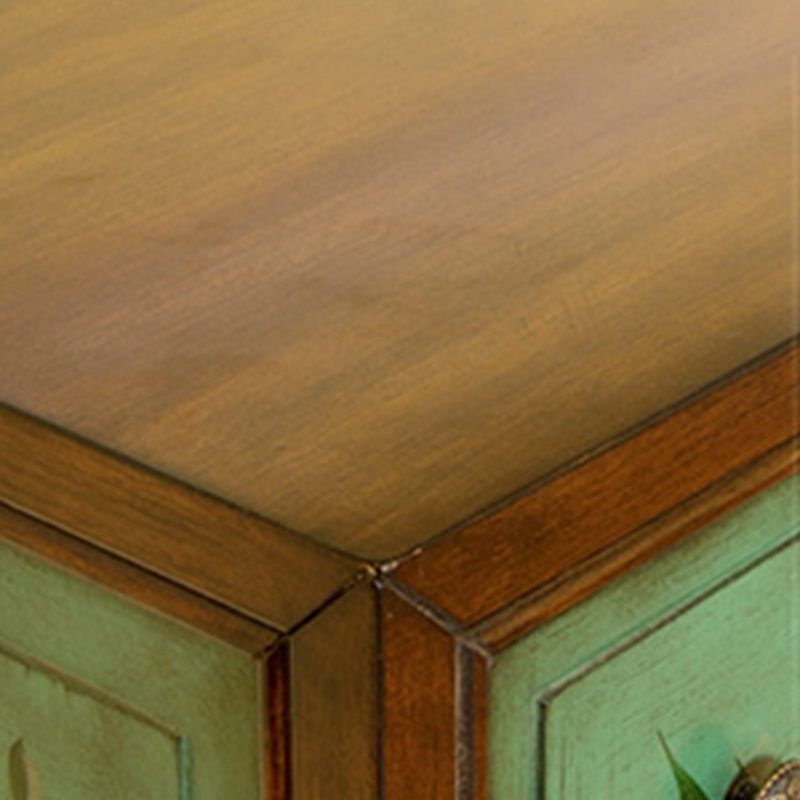 Mid-century Modern Accent Chest with Drawers, Wooden Rectangle Chest