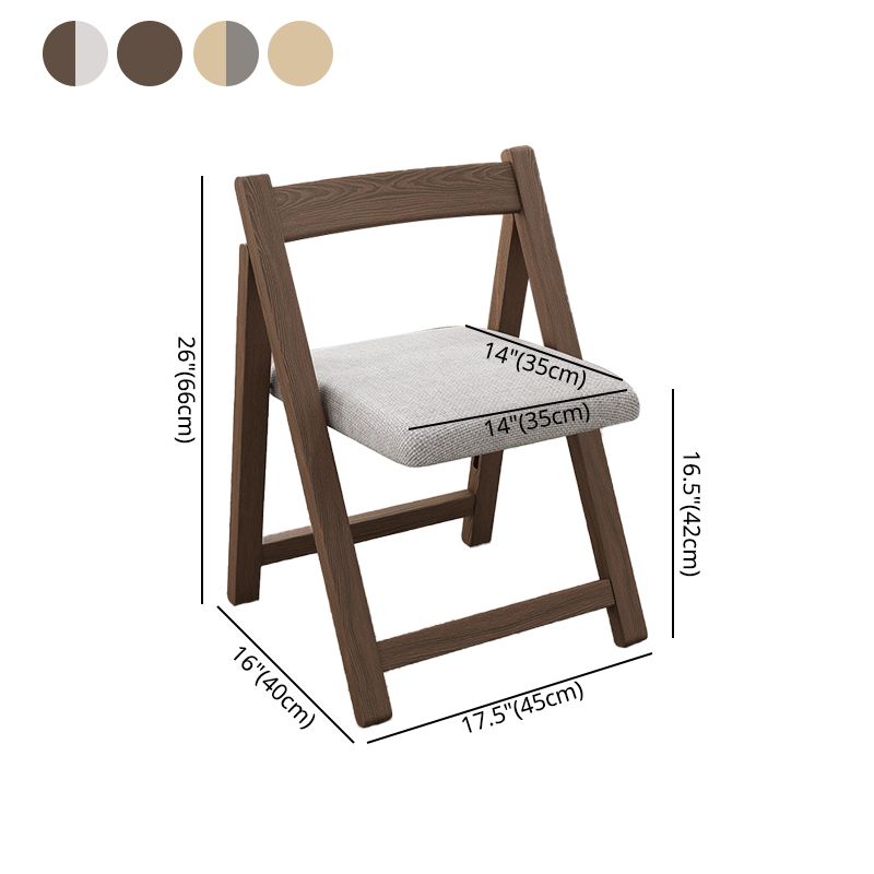 Silla de comedor de estilo moderno, sillas laterales sin brazos de cocina con patas de madera