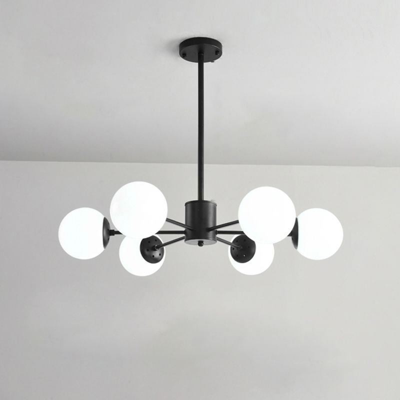 Contemporary Style Spherical Shape Chandelier Lights Glass Chandelier Lighting