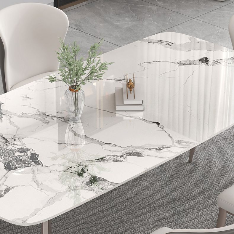 Designer Style Sintered Stone Top Dining Set Rectangle 1/4/5/7 Pieces Dining Table Set