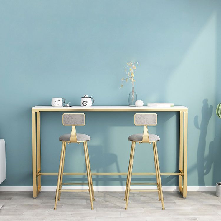 Glam 1/2/3 Pieces Sintered Stone Bar Table Set Fixed Table Counter Set  for Home Use