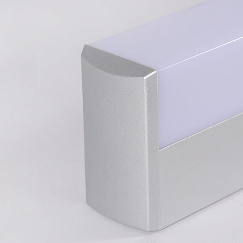 Rifini di illuminazione rettangolo di vanità moderne sconde di vanità acriliche in stile minimalista