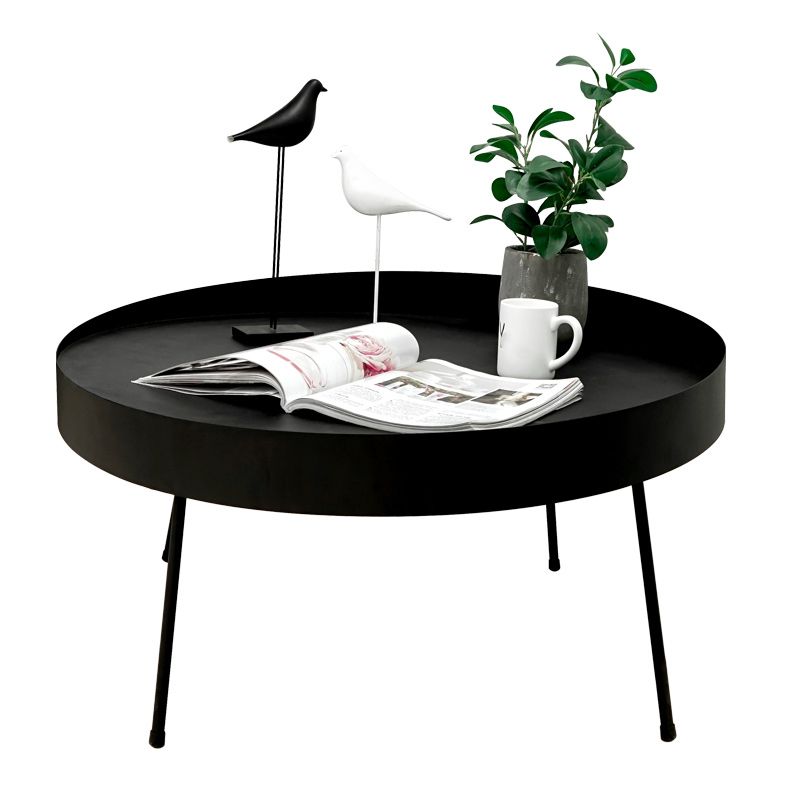 Geometric Metal Coffee Table Modern 4 Legs 15.7''/23.6''/31.5'' Cocktail Table
