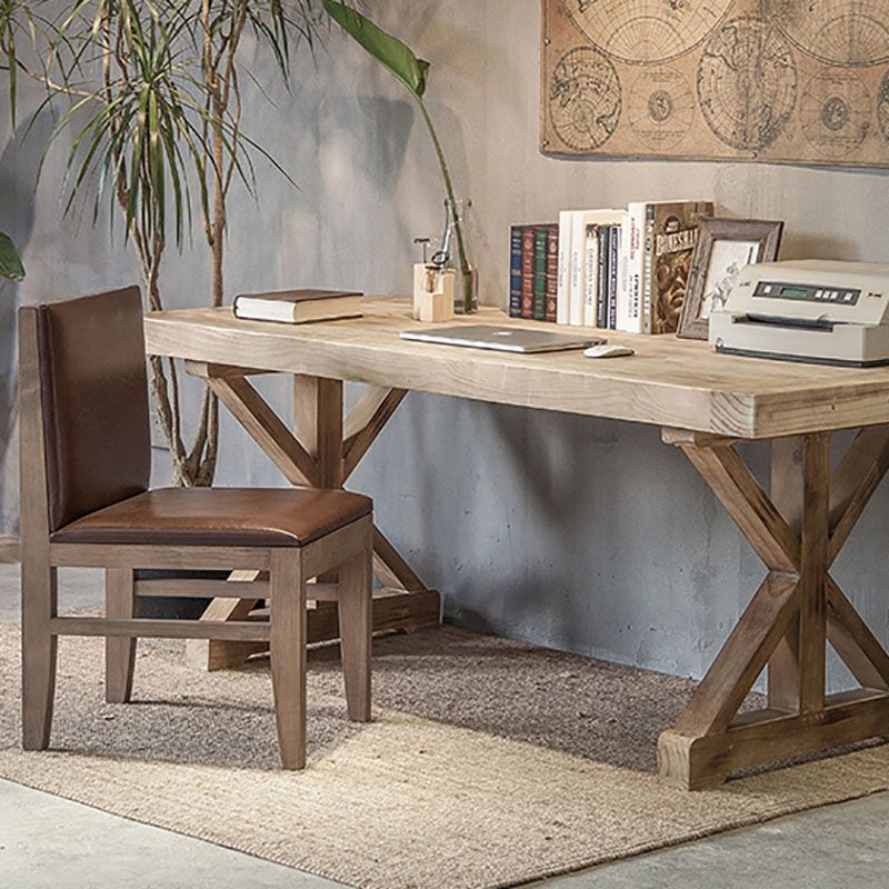 1/2 pièces Ensemble de meubles à manger en bois traditionnel avec chaises en bois meubles de table naturelle