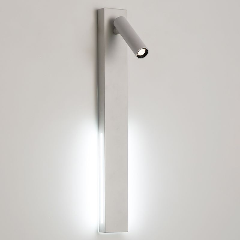 Metal Square Shape Wall Mount Lighting Modern 2-Lights Wall Mounted Light Fixture in White