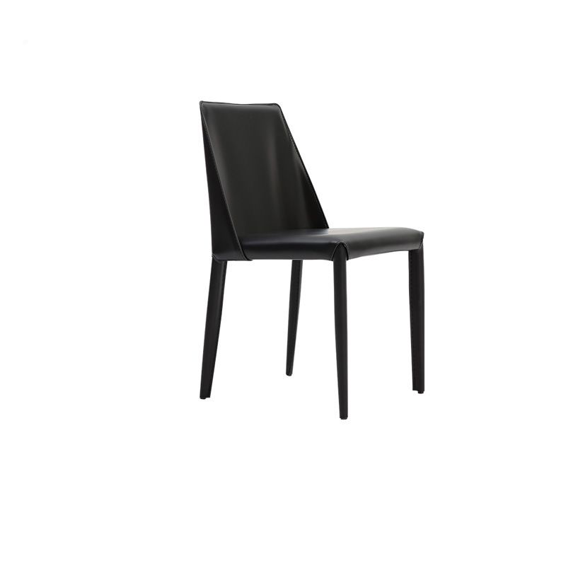 Contemporary Indoor Kitchen Chair Faux Leather Dining Side Chair